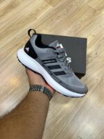 کفش ورزشی مردانه آدیداس ماراتن Adidas Marathon اصل وزن سبک زیره پیو PU رنگ طوسی مشکی - Image 2