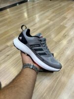 کفش ورزشی مردانه آدیداس ماراتن Adidas Marathon اصل وزن سبک زیره پیو PU رنگ طوسی مشکی - Image 3