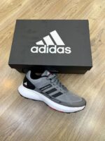 کفش ورزشی مردانه آدیداس ماراتن Adidas Marathon اصل وزن سبک زیره پیو PU رنگ طوسی مشکی