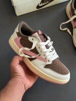 کتونی نایک ایر جردن 1 Low مدل Brown Pink – استایل خاص، کیفیت بالا، مناسب روزمره - Image 2