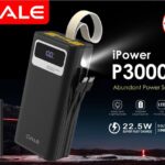 پاوربانک اوآله مدل iPower P30000 ظرفیت ۳۰۰۰۰ میلی‌آمپر ساعت با چراغ قوه قوی و شارژ فوق سریع ۲۲.۵ وات - اصل