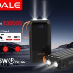 پاوربانک اوآله مدل iPower E30000 ظرفیت ۳۰۰۰۰ میلی‌آمپر ساعت با چراغ قوه دوگانه قوی و شارژ سریع ۲۲.۵ وات PD+QC - اصل